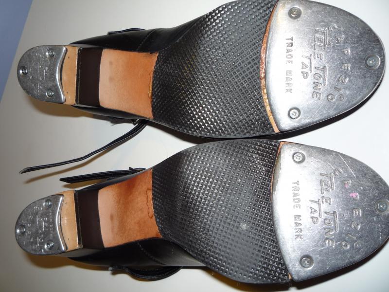 Black Angelo Luzio shoes w/ Teletone taps