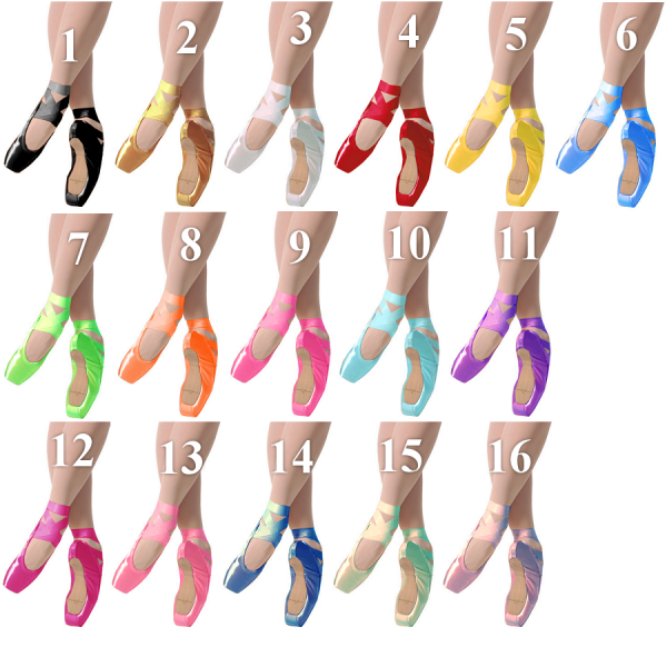 colored tap shoes
