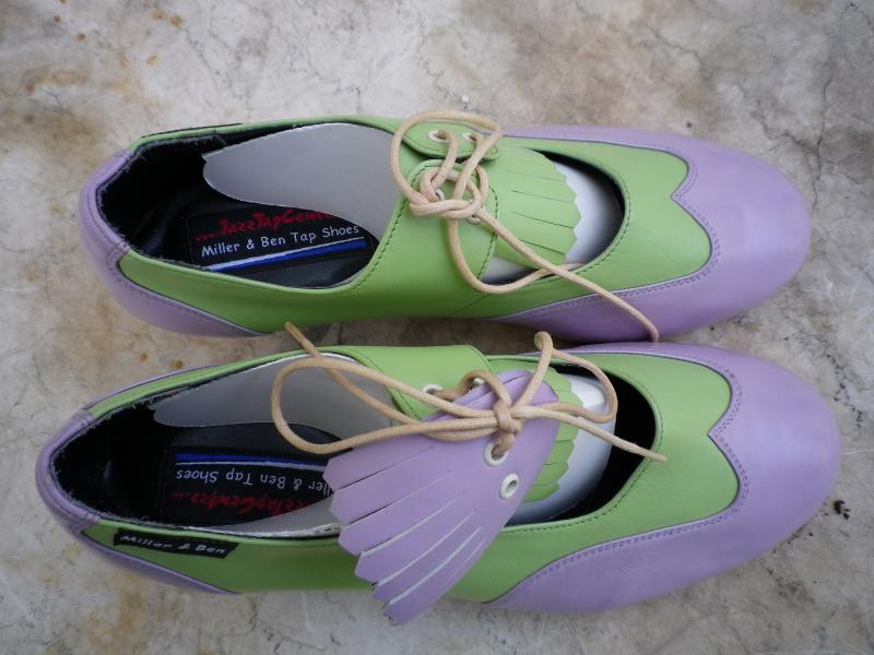 purple tap shoes