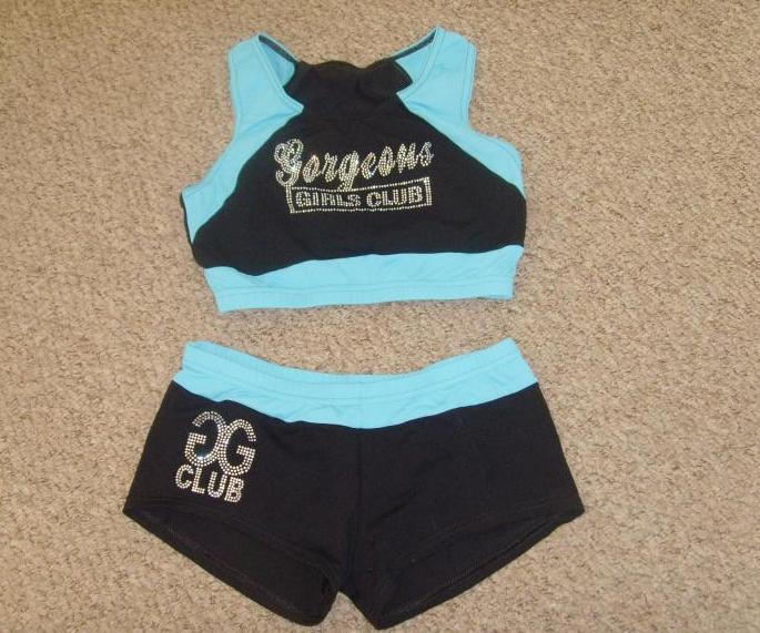 dance crop top and shorts