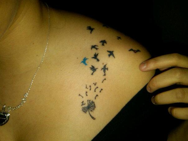 My friend has the dandelion tattoo with some birds. I think its cute!
